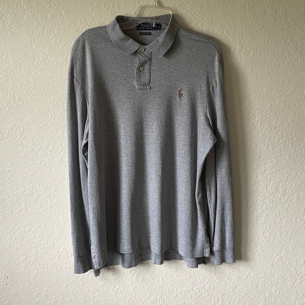 Ralph Lauren Polo Gray Pima Soft Touch Shirt